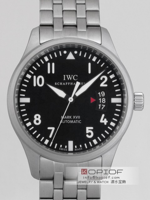 IWC パイロットウォッチ スーパーコピーIW326504 マークXVII SS/SS ブラック