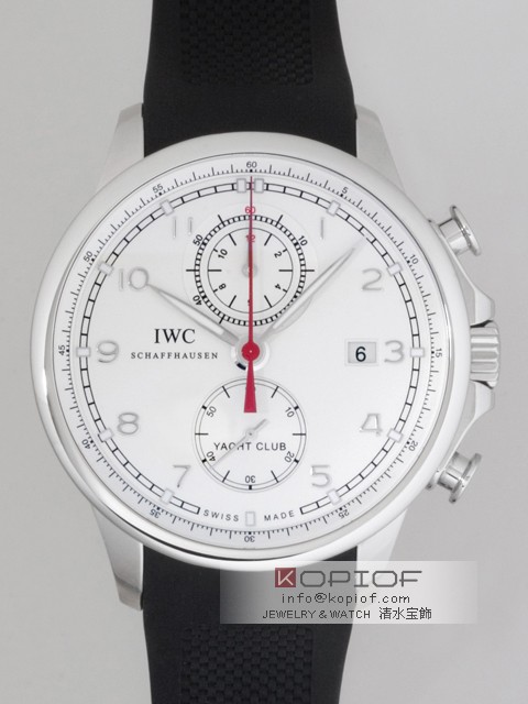 IWC ポルトギーゼ スーパーコピーIW390211 ヨットクラブ クロノグラフ ラバー 新型 シルバー