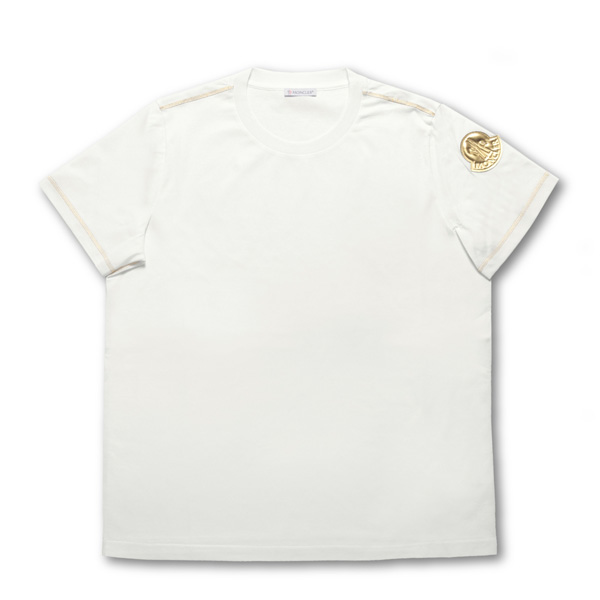 モンクレール MONCLER Tシャツ コピー レディース 8063700 8390X 01G 半袖Tシャツ WHITE ホワイト