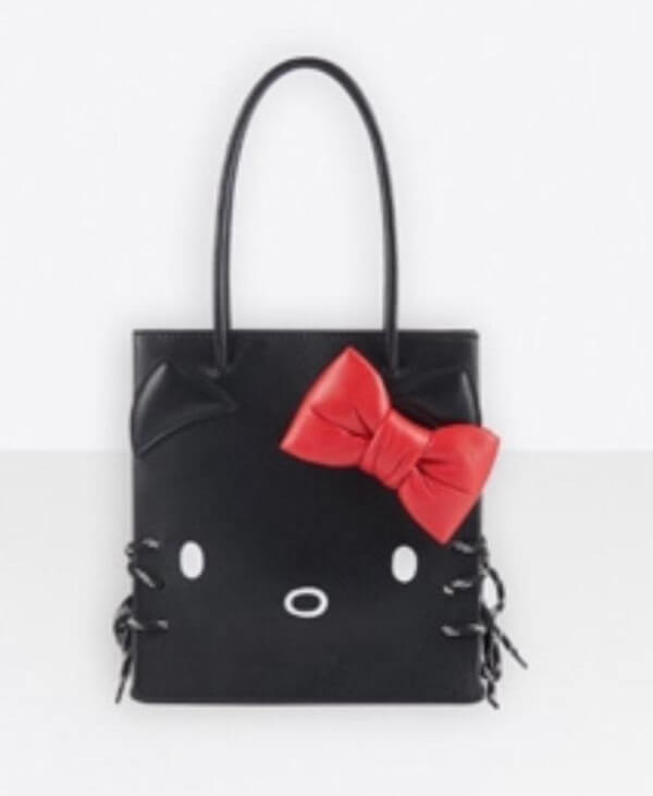 2020超限定 バレンシアガ偽物【バレンシアガ&amp;Hello Kittyコラボ】Shopping Tote XXS black