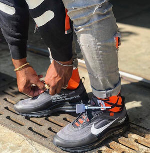 オフ ホワイト ナイキ エアマックス スニーカー コピー ナイキ Off-White Air Max 97 ナイキ オフホワイト エアマックス97 AJ4585-001