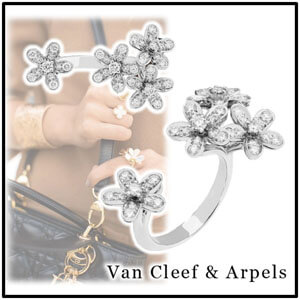 即日対応☆VanCleef&amp;Arpels ソクラテス アントレ レ ドア リング VCARB14500