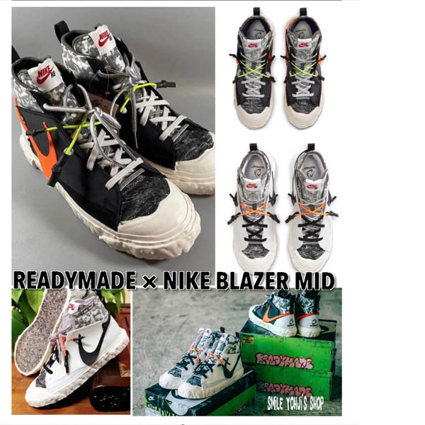 ★大人気★READYMADE × ナイキ BLAZER MID Bkack &amp; White