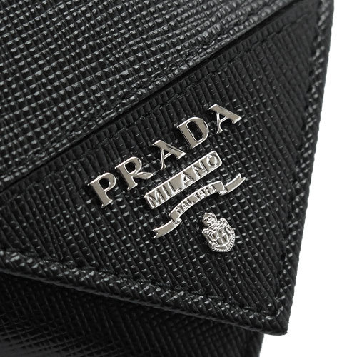 PRADA プラダキーケース コピーレザー 2PG222 QME F0002 AF.MET NERO