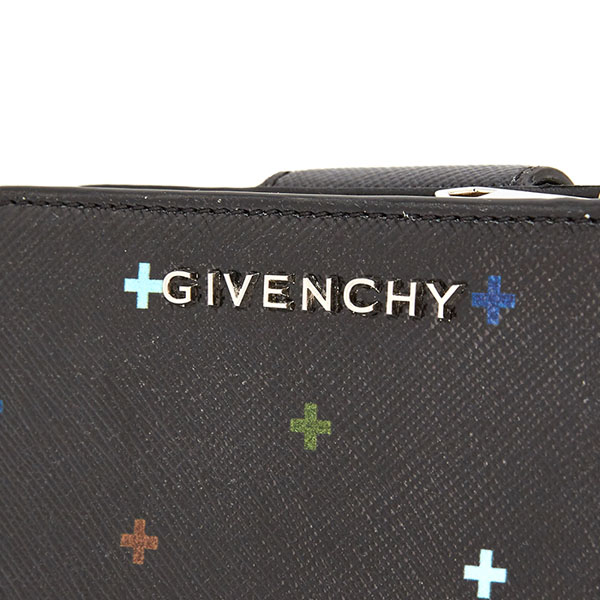 ジバンシー 財布コピーGIVENCHY 2018 マルチクロスプリント 二つ折り財布6363 5 9 1 BLACK