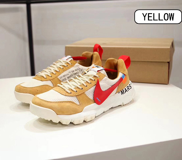 オフホワイト コピー OFF-WHITE ナイキ MARS YARD 2.0メンズファッション通販 シューズ 黄色