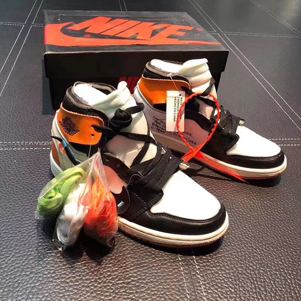 オフホワイト コピー OFF-WHITE ナイキ AIR JORDAN SBB SHOELACESスニーカー 橙色