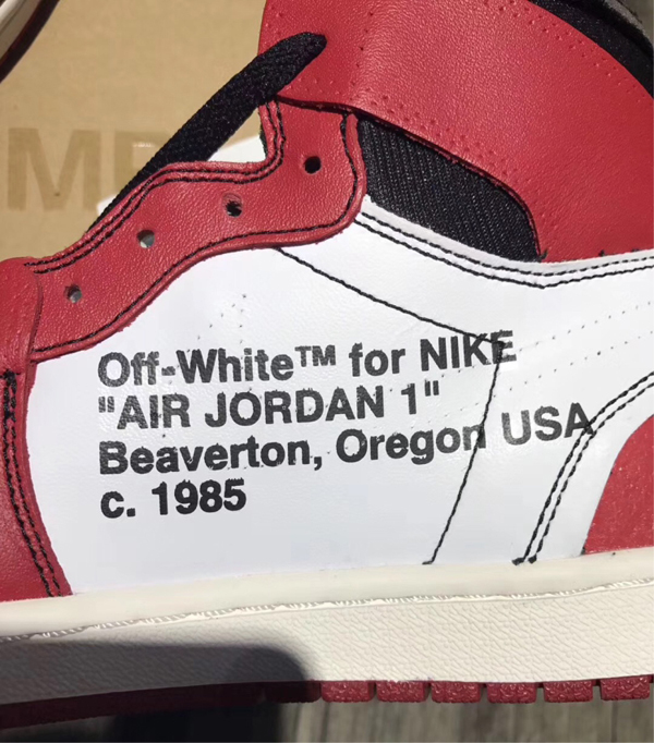 オフホワイト コピー OFF-WHITEOFF-WHITE ナイキ Air Jordan 1 BEAVERTON OREGON USA 1985 ブーツメンズスーパーブランド