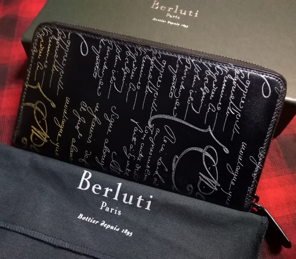 ベルルッティ財布 コピーBerluti Wスタンプx金銀Wパティーヌ希少品 ベルルッティ ITAUBA