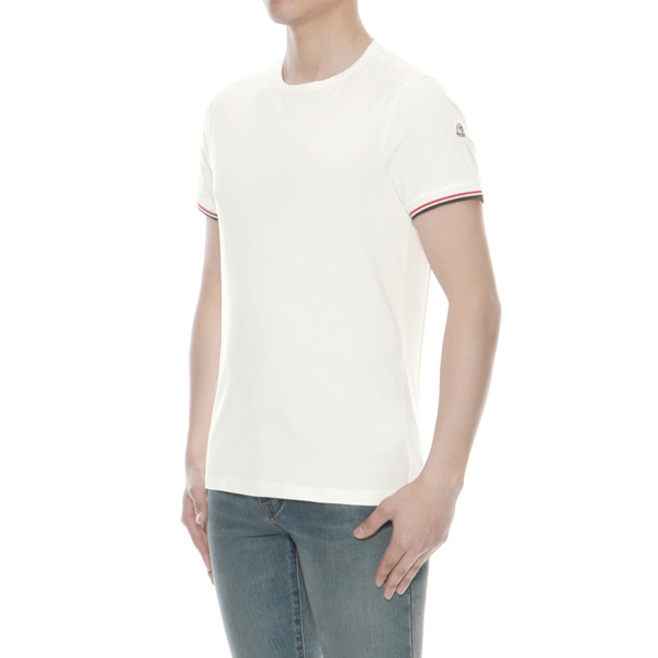 モンクレール MONCLER Tシャツ コピー メンズ 8019900 87296 004 半袖Tシャツ WHITE ホワイト