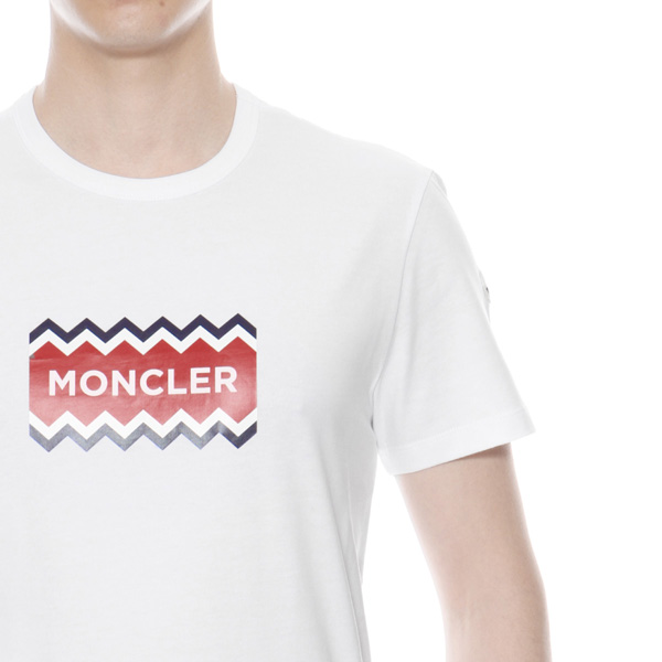 モンクレール MONCLER Tシャツ コピー メンズ 8037250 8390T 001 半袖Tシャツ WHITE ホワイト