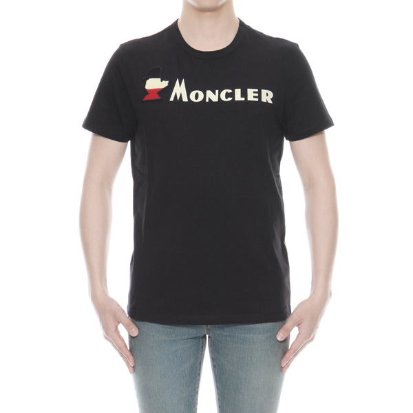 モンクレール MONCLER Tシャツ コピー メンズ 8041850 8390T 778 半袖Tシャツ NAVY ダークブルー