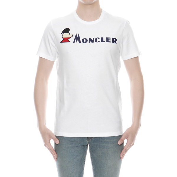 モンクレール MONCLER Tシャツ コピー メンズ 8041850 8390T 001 半袖Tシャツ WHITE ホワイト