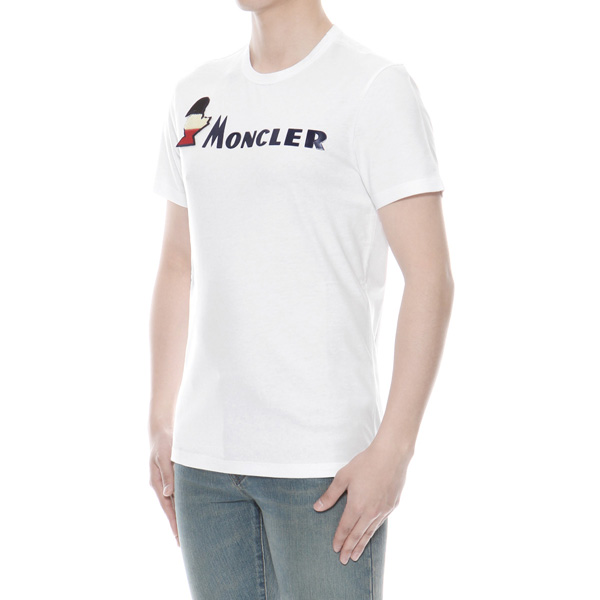 モンクレール MONCLER Tシャツ コピー メンズ 8041850 8390T 001 半袖Tシャツ WHITE ホワイト