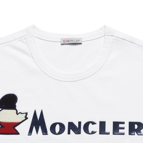 モンクレール MONCLER Tシャツ コピー メンズ 8041850 8390T 001 半袖Tシャツ WHITE ホワイト