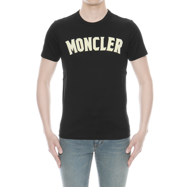 モンクレール MONCLER Tシャツ コピー メンズ 8045350 8390Y 999 半袖Tシャツ BLACK ブラック