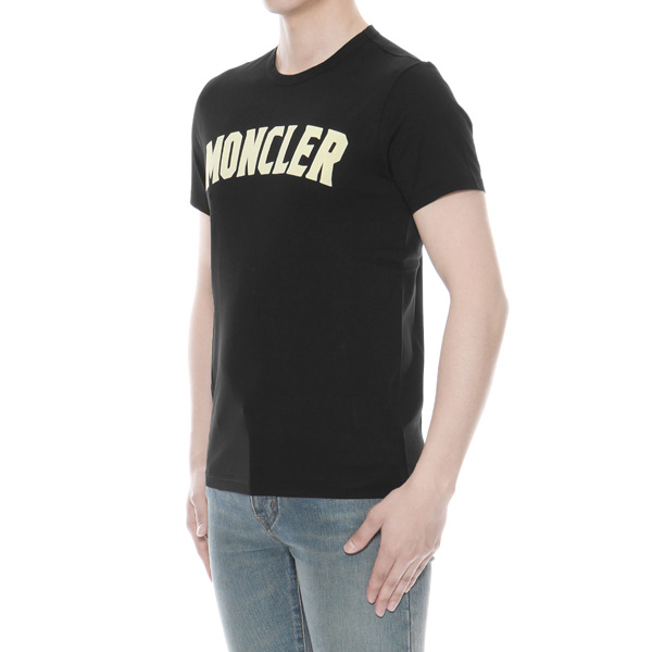 モンクレール MONCLER Tシャツ コピー メンズ 8045350 8390Y 999 半袖Tシャツ BLACK ブラック