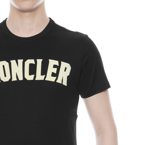 モンクレール MONCLER Tシャツ コピー メンズ 8045350 8390Y 999 半袖Tシャツ BLACK ブラック