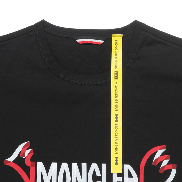 モンクレール MONCLER Tシャツ コピー メンズ 8025250 8390Y 999 半袖Tシャツ BLACK ブラック 