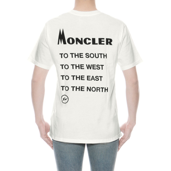 モンクレール MONCLER Tシャツ コピー メンズ 8039850 8391Q 001 半袖Tシャツ WHITE ホワイト