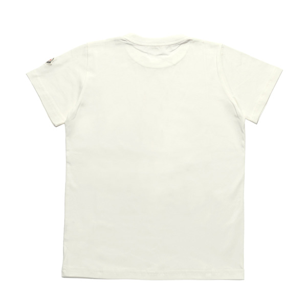 モンクレール MONCLER Tシャツ コピー キッズ ボーイズ 8023750 83907 034 半袖Tシャツ WHITE ホワイト