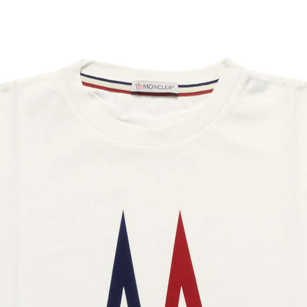 モンクレール MONCLER Tシャツ コピー キッズ ボーイズ 8023750 83907 034 半袖Tシャツ WHITE ホワイト